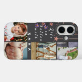Gepersonaliseerde 4 Photo Collage Leven is beter N Case-Mate iPhone Case (Achterkant (horizontaal))