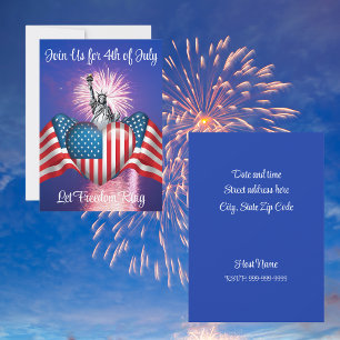 Gepersonaliseerde 4th of July "Let Freedom Ring" U Kaart