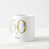 Gepersonaliseerde 50 en fabelachtige 50ste verjaar koffiemok (Voorkant links)