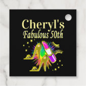 GEPERSONALISEERDE 50 EN FANTASTISCHE DIVA BEDANKJES LABELS (Achterkant)