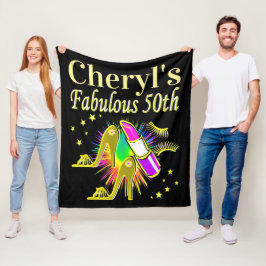 GEPERSONALISEERDE 50 EN FANTASTISCHE DIVA FLEECE DEKEN