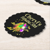 GEPERSONALISEERDE 50 EN FANTASTISCHE DIVA KARTONNEN ONDERZETTERS (Gekanteld)