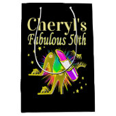GEPERSONALISEERDE 50 EN FANTASTISCHE DIVA MEDIUM CADEAUZAKJE (Voorkant)