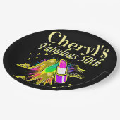 GEPERSONALISEERDE 50 EN FANTASTISCHE DIVA PAPIEREN BORDJE (Gekanteld)