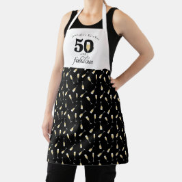 Gepersonaliseerde 50 en fantastische verjaardag schort