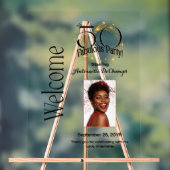 Gepersonaliseerde 50 & Fabulous Luxe Zwart Goud Acryl Bord (Neutraal)