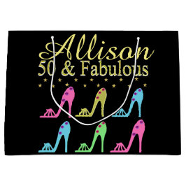 GEPERSONALISEERDE 50 & FABULOUS SCHOEN KONINGIN CA LARGE CADEAUTASJE