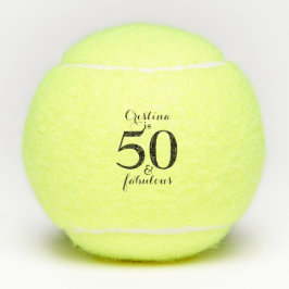 Gepersonaliseerde 50 & Fabulous Tennis Ball Tennisballen