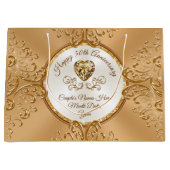 Gepersonaliseerde, 50e bruiloft Jubileum cadeautas (Voorkant)