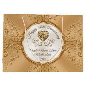 Gepersonaliseerde, 50e bruiloft Jubileum cadeautas (Achterkant)