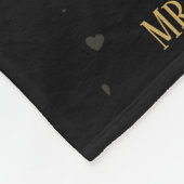 Gepersonaliseerde 50e bruiloft Jubileum-mijlpaal F Fleece Deken (Hoek)