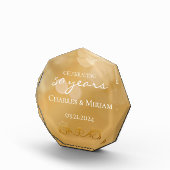 Gepersonaliseerde 50e Golden Jubileum Keepsake Gif Fotoblokken (Rechts)