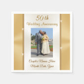 Gepersonaliseerde 50e Jubileum drankservetten Servet (Voorkant)