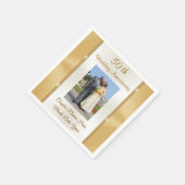 Gepersonaliseerde 50e Jubileum drankservetten Servet (Hoek)