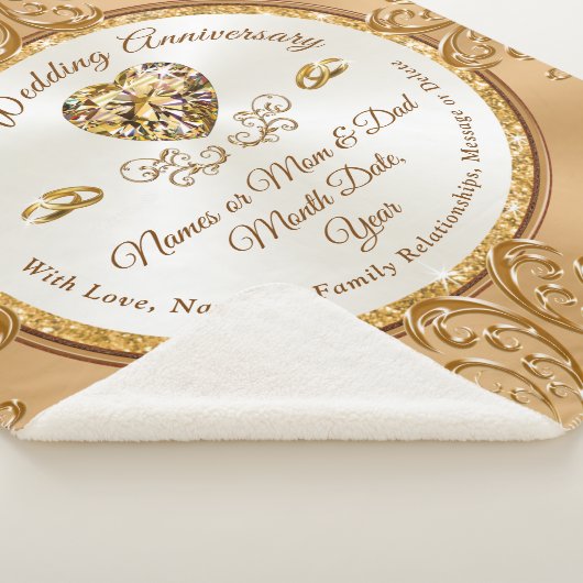 Gepersonaliseerde, 50e Jubileum Gooi Deken (3/4)