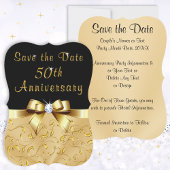 Gepersonaliseerde, 50e Jubileum Save the Date Card