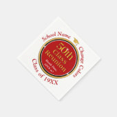 Gepersonaliseerde, 50e klas reünie partij benodigd servet (Hoek)