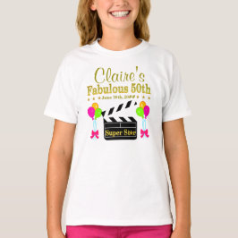 GEPERSONALISEERDE 50E SUPER STAR BIRTHDAT T-SHIRT