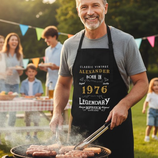 Gepersonaliseerde 50e Verjaardag Geboren 1976 Zwa Schort