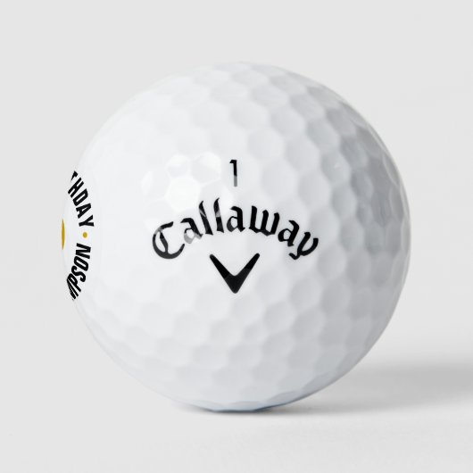 Gepersonaliseerde 50e verjaardag golfballen (Logo)