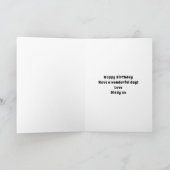 Gepersonaliseerde 50e verjaardag over de heuvel Gr Kaart (Binnen)