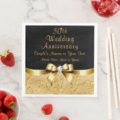Gepersonaliseerde 50ste bruiloft Jubileum servette Servet (Insitu)