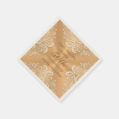 Gepersonaliseerde 50ste bruiloft Jubileum servette Servet (Hoek)