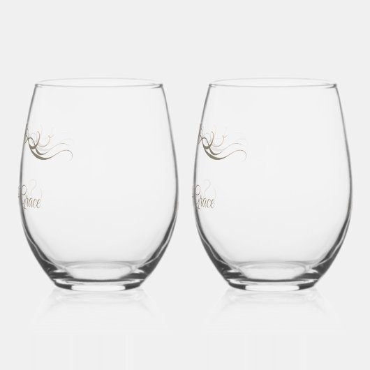 Gepersonaliseerde 50ste Jubileum Keepsake Custom G Wijnglas Zonder Voet (Links)