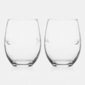 Gepersonaliseerde 50ste Jubileum Keepsake Custom G Wijnglas Zonder Voet (Links)