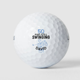 Gepersonaliseerde 50ste verjaardag golfballen