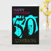 Gepersonaliseerde 50ste verjaardag POP Wenskaart Kaart (Gele Bloem)