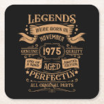 Gepersonaliseerde  50ste verjaardag whiskey thema kartonnen onderzetters<br><div class="desc">U kunt wat originaliteit toevoegen aan uw garderobe collectie met dit klassieke verjaardagsgrafisch ontwerp met geweldige typografie lettertype belettering, is een geweldig cadeau-idee voor mannen, vrouwen, echtgenoten, vrouw vriendinnen, en een vriend die zal houden van dit one-of-a-kind kunstwerk. Het beste geweldige en leuke vakantie cadeau voor uw vrolijke verjaardagsfeestje. Als...</div>