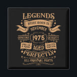 Gepersonaliseerde  50ste verjaardag whiskey thema magneet<br><div class="desc">U kunt wat originaliteit toevoegen aan uw garderobe collectie met dit klassieke verjaardagsgrafisch ontwerp met geweldige typografie lettertype belettering, is een geweldig cadeau-idee voor mannen, vrouwen, echtgenoten, vrouw vriendinnen, en een vriend die zal houden van dit one-of-a-kind kunstwerk. Het beste geweldige en leuke vakantie cadeau voor uw vrolijke verjaardagsfeestje. Als...</div>