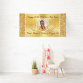 Gepersonaliseerde 50ste Verjaardagsbanner met FOTO Spandoek (Insitu)
