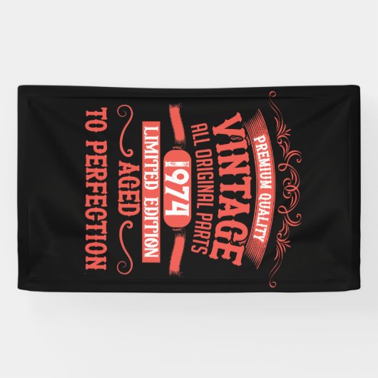 Gepersonaliseerde  50ste verjaardagscadeaus spandoek (Horizontaal)