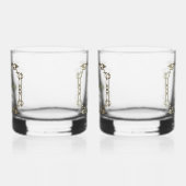 Gepersonaliseerde 50th Jubileum Whiskey Glasses Whisky Glas (Links)