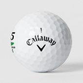 Gepersonaliseerde 55e verjaardag cadeau voor golfe golfballen (Logo)