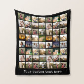 Gepersonaliseerde 56 fotocollage fleece deken