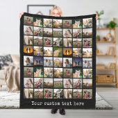 Gepersonaliseerde 56 fotocollage fleece deken