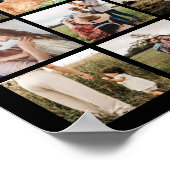 Gepersonaliseerde 56 fotocollage poster (Hoek)