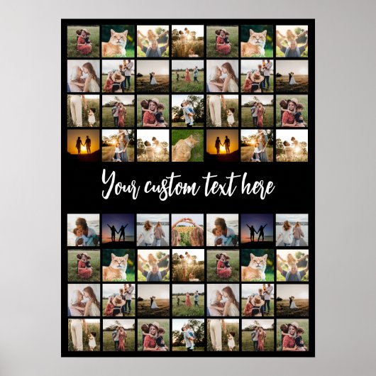 Gepersonaliseerde 56 fotocollage poster (Voorkant)
