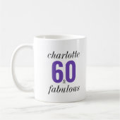 Gepersonaliseerde 60- en Fabulous 60th Birthday Gi Koffiemok (Links)