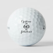Gepersonaliseerde 60 & Fabulous Taylor Made Golfballen (Voorkant)