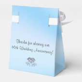 Gepersonaliseerde 60e bruiloft Jubileum Favors Box Bedankdoosjes (Achterkant)
