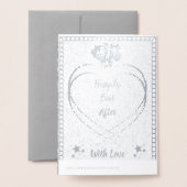 Gepersonaliseerde 60e Diamond Wedding Jubileum Kaa Folie Kaarten (Met envelop)