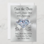 Gepersonaliseerde 60e Jubileum Save the Date Cards (Voorkant)