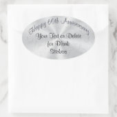 Gepersonaliseerde 60e Jubileum Stickers JOUW TEKST (Tas)