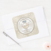 Gepersonaliseerde 60e Jubileum Stickers Jouw tekst (Envelop)