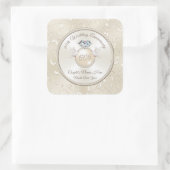 Gepersonaliseerde 60e Jubileum Stickers Jouw tekst (Tas)