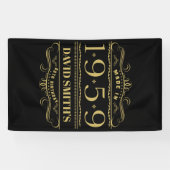 Gepersonaliseerde 60e verjaardag 1959 spandoek (Horizontaal)